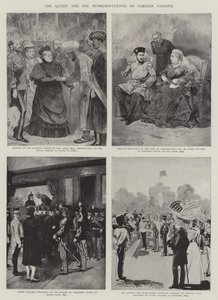 La Reine et les représentants des nations étrangères